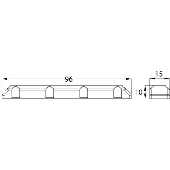 Protezione per pontile Medium Fender - Blu