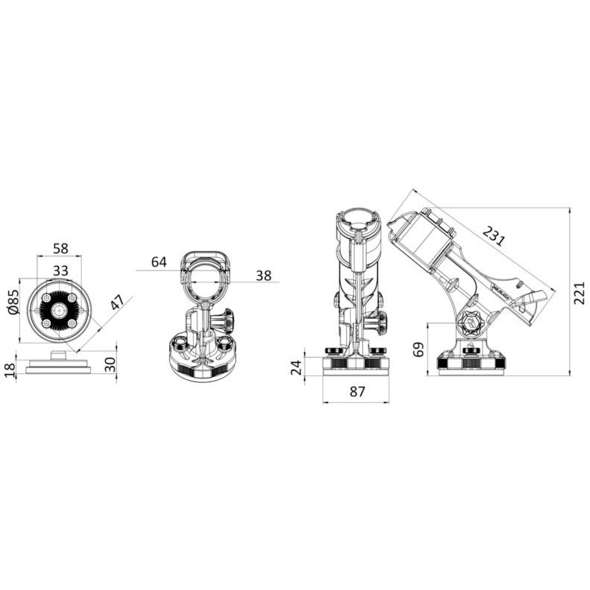 Railblaza Portacanna HEXX Heavy Duty