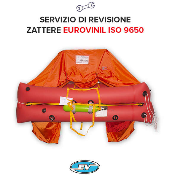 Revisione Zattera Eurovinil Oltre 12 Miglia ISO 9650 - 10P
