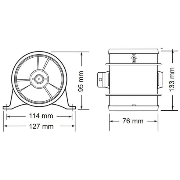 Rule Blower - 3" 24V