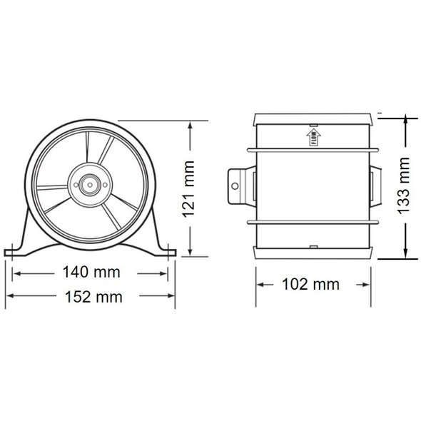 Rule Blower - 4" 24V