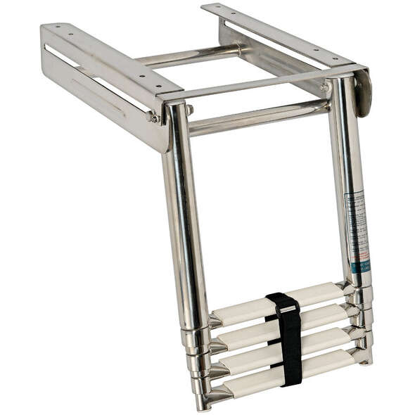 Scaletta Inox a scomparsa con slitta - 4 gradini