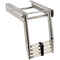 Scaletta Inox a scomparsa con slitta - 4 gradini