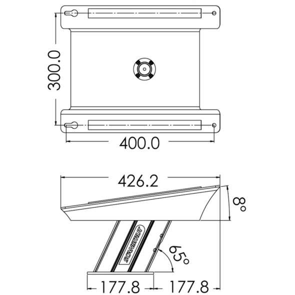 Scanstrut Power Tower in alluminio per Starlink