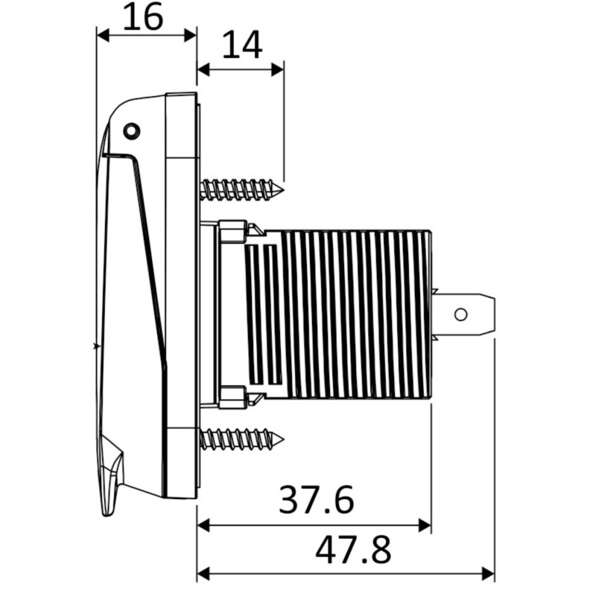 Scanstrut Presa corrente 12V VENTURA