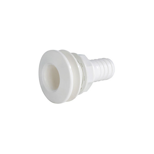 Scarico nylon bianco con portagomma 1” mm. 25