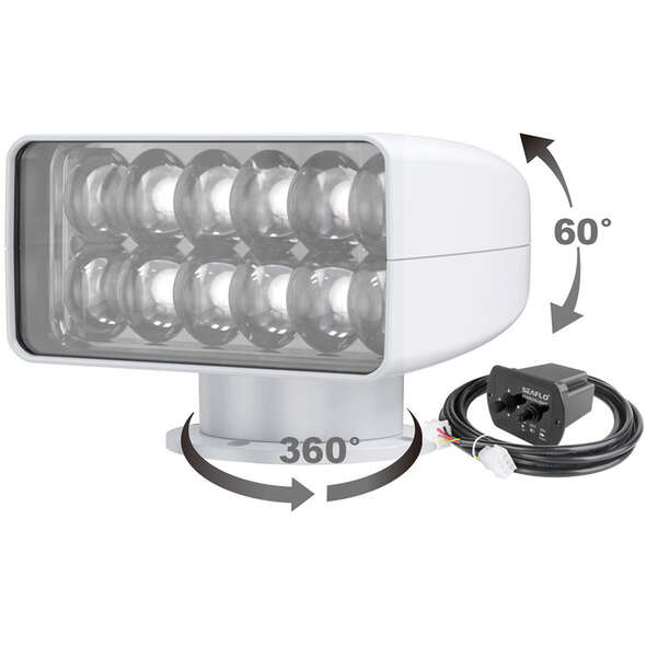 Seaflo Faro 12 Led con comando distanza - 35W 12/24V