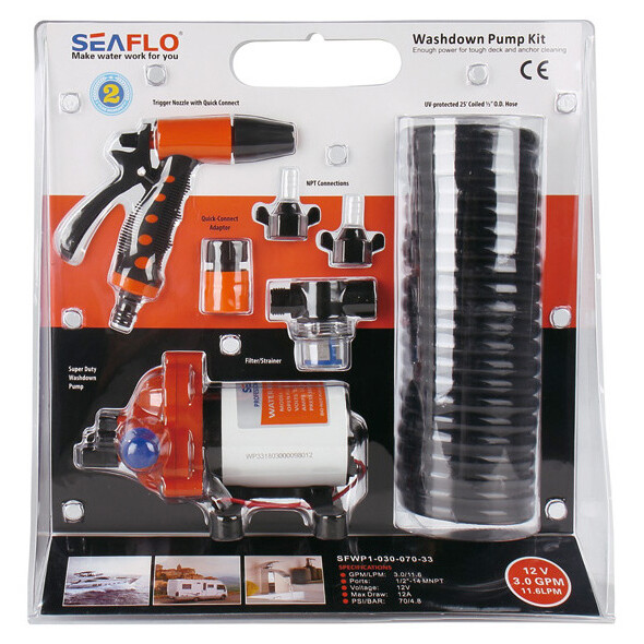Seaflo Kit Pompa Lavaggio - 24V 11,3 l/min