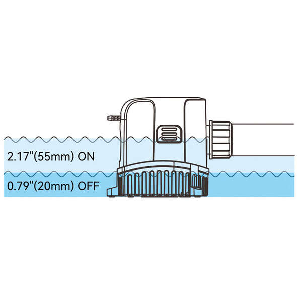 Seaflo Kit Scarico Doccia 1200 Gph - 24V