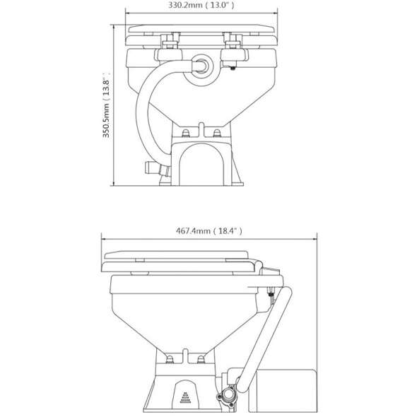 Seaflo Toilette Elettrica - Compact 12V