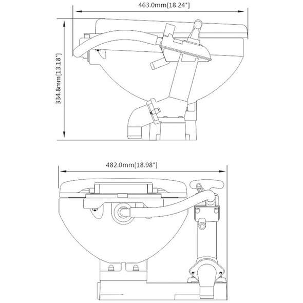 Seaflo Toilette Manuale - Regular
