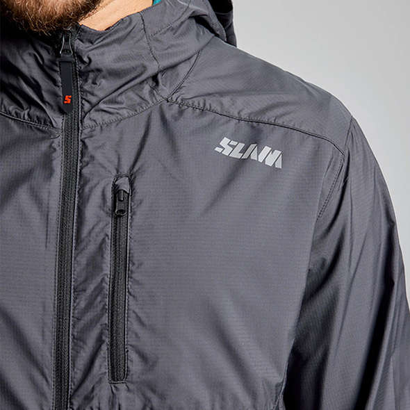 Slam Giacca impermeabile leggera Active - Titanio
