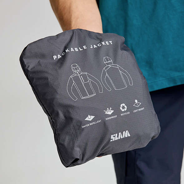 Slam Giacca impermeabile leggera Active - Titanio