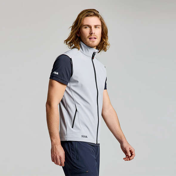Slam Gilet softshell Active - Alluminio