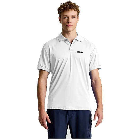Slam Polo elasticizzata tecnica Evo ss - Bianco