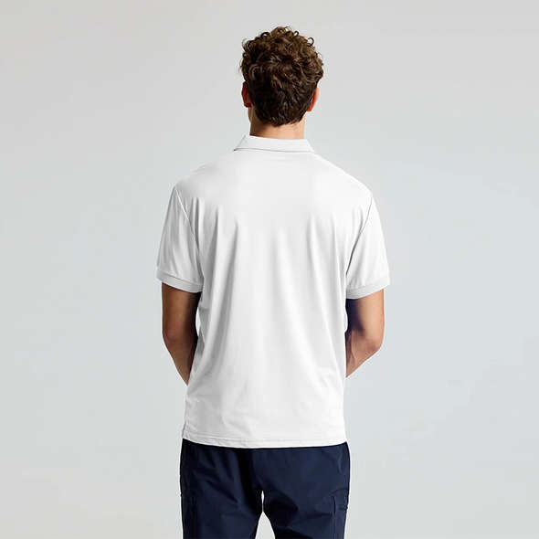 Slam Polo elasticizzata tecnica Evo ss - Bianco
