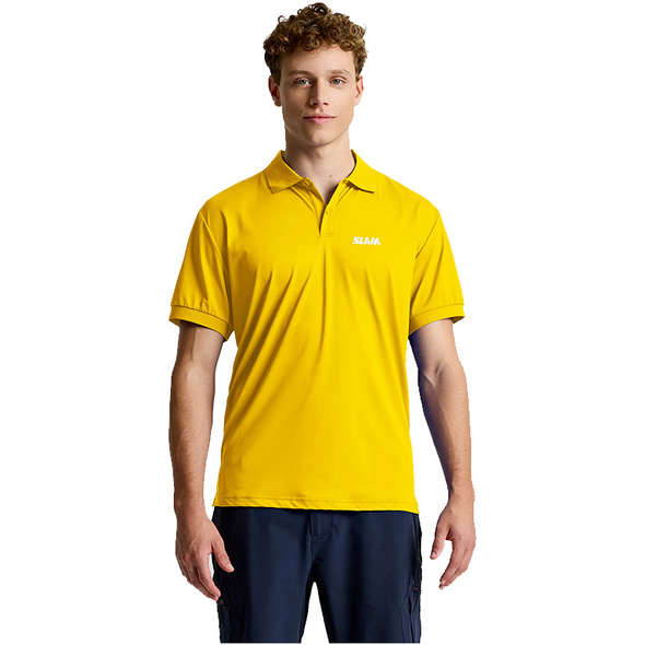 Slam Polo elasticizzata tecnica Evo ss - Giallo
