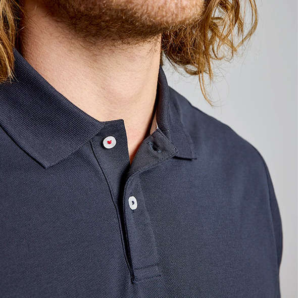 Slam Polo elasticizzata tecnica Evo ss - Navy