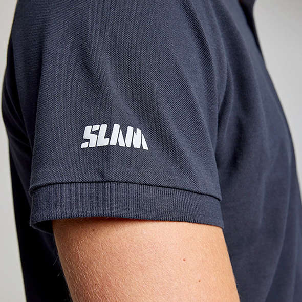 Slam Polo elasticizzata tecnica Evo ss - Navy
