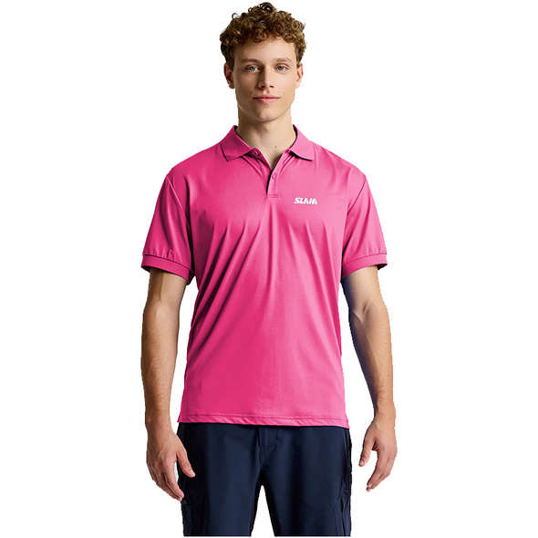 Slam Polo elasticizzata tecnica Evo ss - Rosa