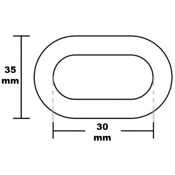 Spezzone catena ancora calibrata zincata 10 mm - 1 m