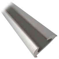 Supporto alluminio per bottazzo base mm 37 - barra 4 mt