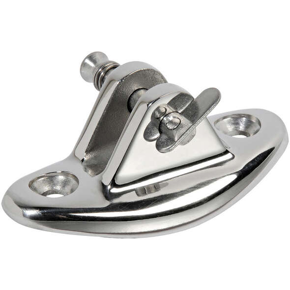 Supporto forcella base concava e perno inox
