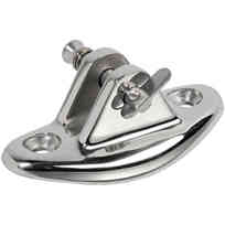 Supporto forcella base concava e perno inox