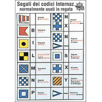 Tabella adesiva “Codice internazionale Regata” 16 x 24 cm