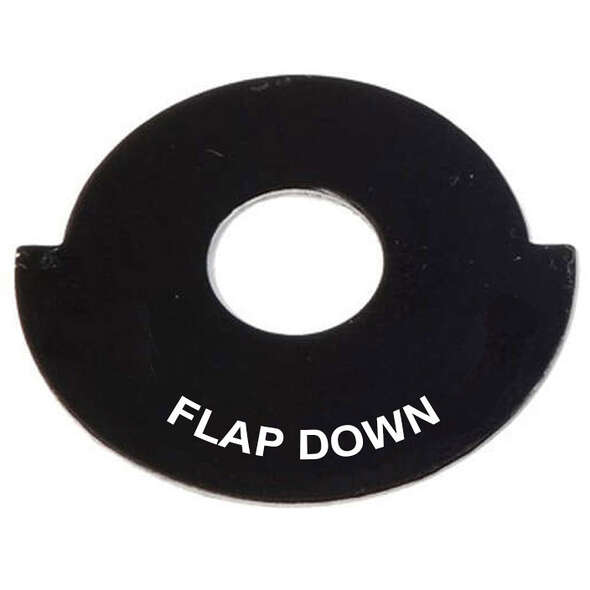 Targhetta interruttore - FLAP DOWN