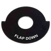 Targhetta interruttore - FLAP DOWN