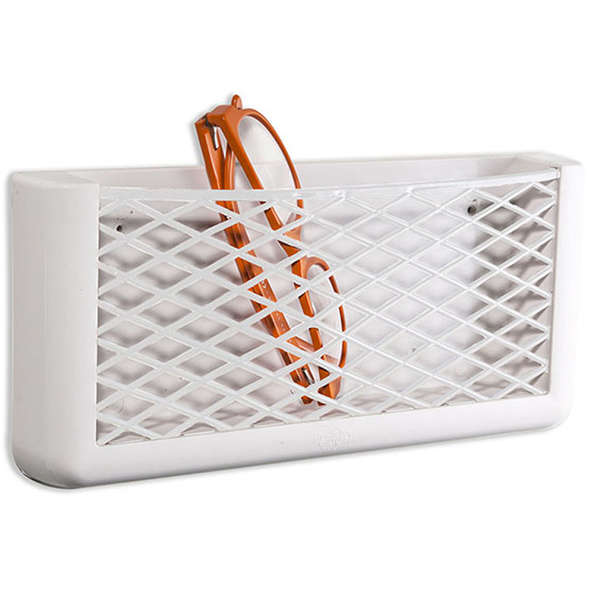 Tasca portaoggetti con rete mm. 275x130 - Bianco