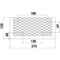 Tasca portaoggetti con rete mm. 275x130 - Bianco