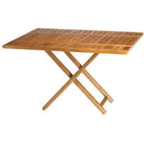 Tavolo pieghevole e allungabile MB in teak - 120x40/80 cm