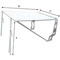Tendalino parasole Roll Bar Bianco 120x205x145