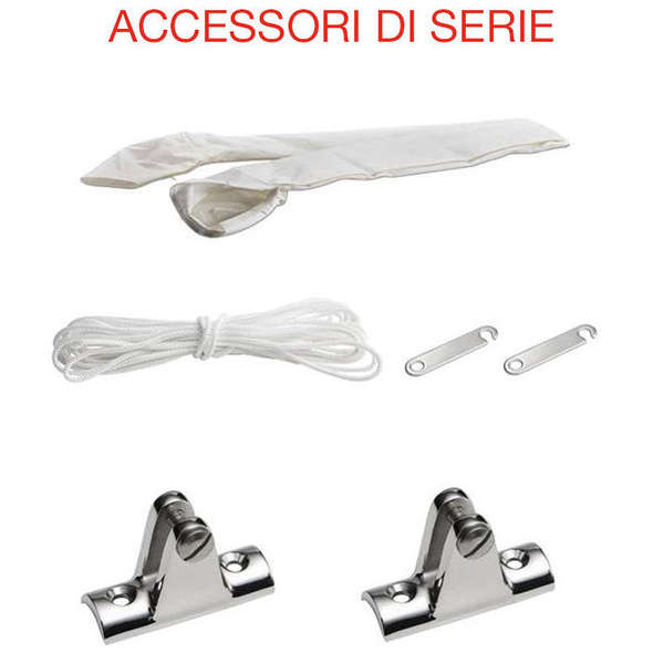 Tendalino per Roll-Bar gommoni Jolly cm 155 Grigio