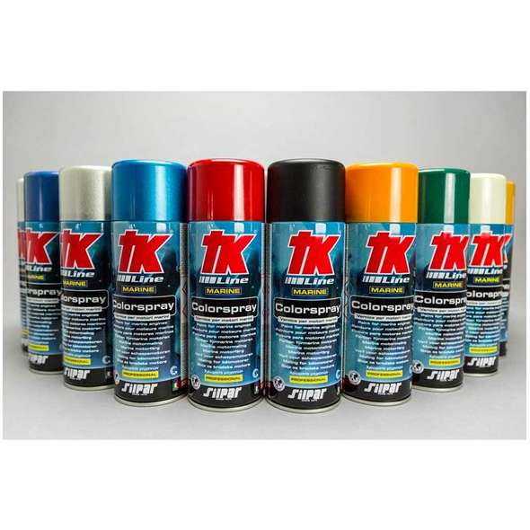 TK vernice spray per fuoribordo JOHNSON MET SILVER 2000