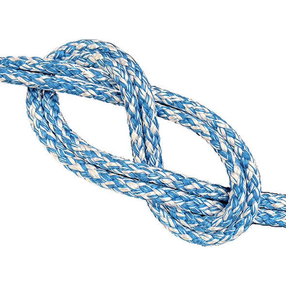 Treccia singola composita Gottifredi Maffioli Swiftcord 8 mm - Azzurro