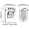 Tromba ad incasso “Hurricane” HR1/C cromata 24V