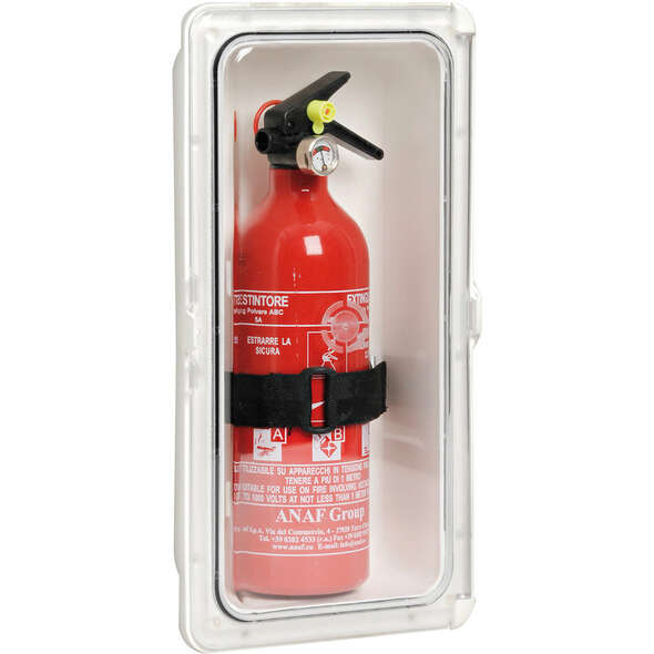 Vano porta-estintore con portello di chiusura