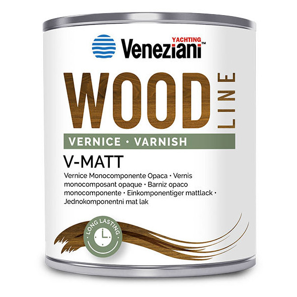 Veneziani V-Matt Wood Line Vernice opaca per legno - 0,75 lt