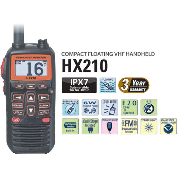 VHF Standard Horizon HX210E