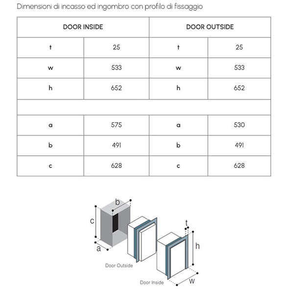 Vitrifrigo Frigorifero a cassetto Drinks DW90i OCX2 - inox - 90 lt