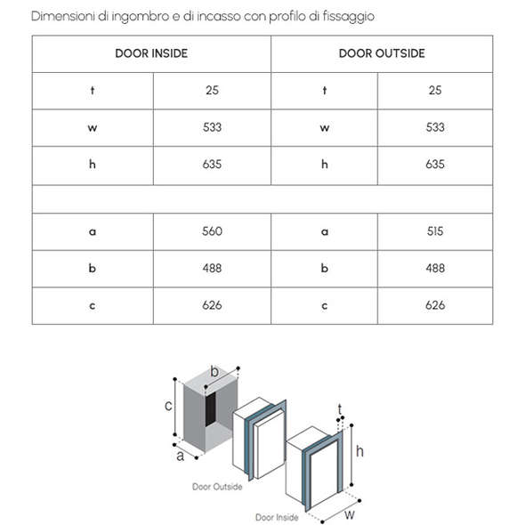 Vitrifrigo Frigorifero Freezer a cassetto DW90i OCX2 - inox - 90 lt