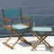 vSedia pieghevole regista MB in teak - Grigio