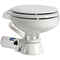 WC elettrico barca 12 Volt sedile laccato Bianco