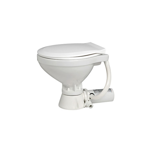 WC Elettrico Mediterraneo - Tazza piccola 12 V. - Tavoletta legno bianco