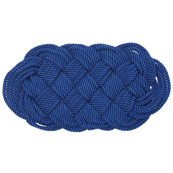 Zerbino nylon intrecciato Blu 47x23