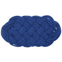 Zerbino nylon intrecciato Blu 72x37